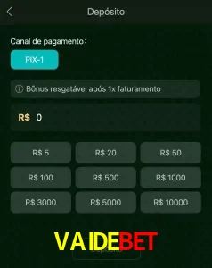 deposits VAIDEBET